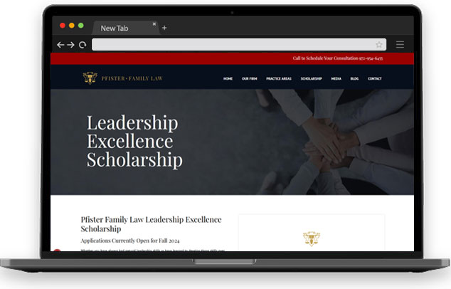 
      Pfister Family Law Leadership Excellence Scholarship